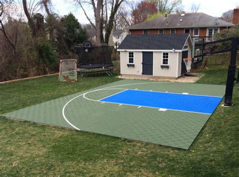 Backyard Basketball Court Ideas - ModuTile Sport Floor Picture Gallery