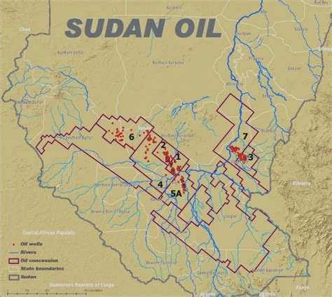 Oil fieldes of Sudan - Massive changes