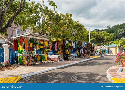 Street Market in Ocho Rios, Jamaica Editorial Image - Image of landmark ...