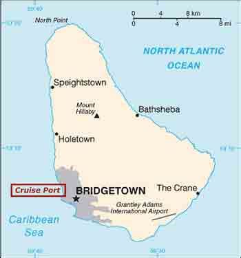 Map Barbados Cruise Port - Share Map