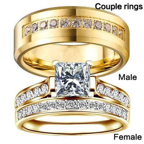 1pc Fashion Couple Ring Wedding Engagement Ring | Discounts For ...