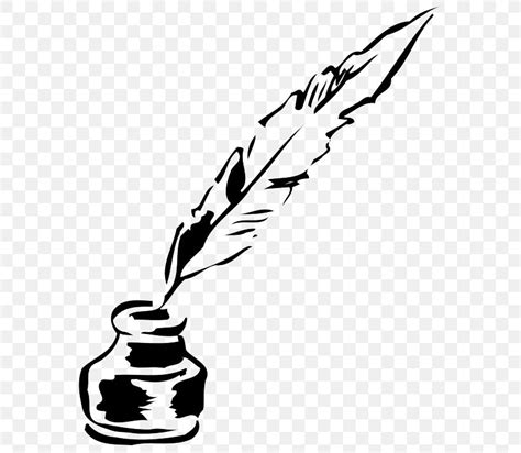 Quill Clip Art Pen Ink Drawing, PNG, 591x713px, Quill, Blackandwhite, Calligraphy, Drawing ...