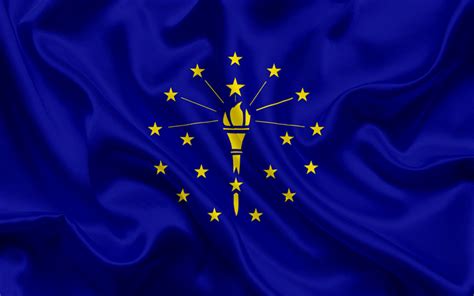 Download wallpapers Indiana Flag, flags of States, flag State of ...