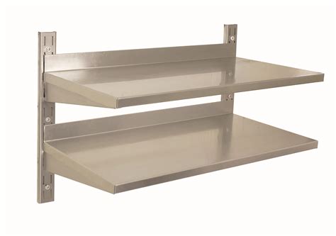STAINLESS STEEL SHELVING -WALL SHELVING DOUBLE 900 x 300mm – Catro – Catering supplies and ...