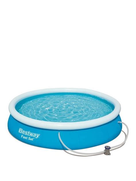 12ft Fast Set Paddling Pool with Filter Pump – eMarketUk