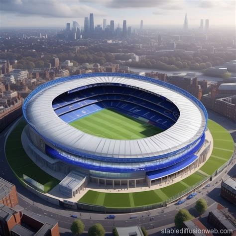 make a futuristic stamford bridge stadium which houses chelsea football ...