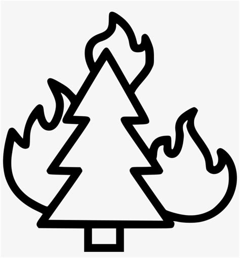 Wildfire Forest Fire Bonfire Combustion Burning Trees - Wildfires Black And White Transparent ...