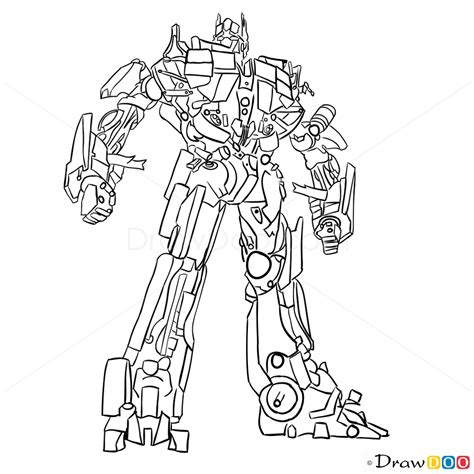 To Draw Optimus Prime Transformers Drawdoo How To Draw Drawing | Apps Directories