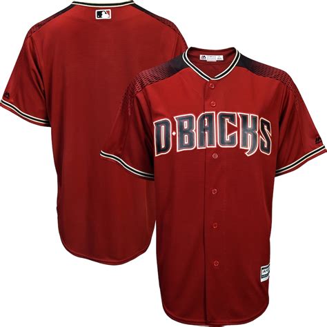 Arizona Diamondbacks Majestic Official Cool Base Jersey - Sedona Red/Black