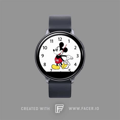 Alleh Barros - Mickey Mouse - Basic White - watch face for Apple Watch, Samsung Gear S3, Huawei ...