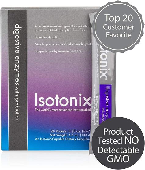 Isotonix Digestive Enzymes with Probiotics - Supports Digestion ...