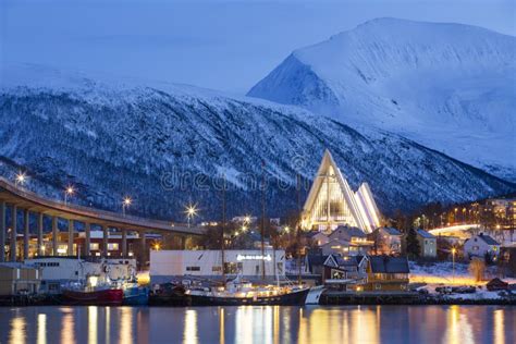 View on Tromso, Norway, Tromso at Winter Time, Norway Stock Image ...