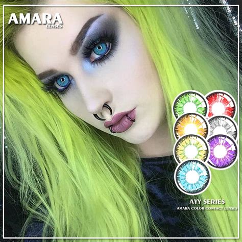 Buy AMARA LENSES 1 Pair AYY Series Cosmetic Contact Lens Colored Contactlens Cosplay Contacts at ...