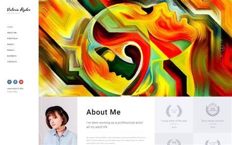 Artist Portfolio Website Template