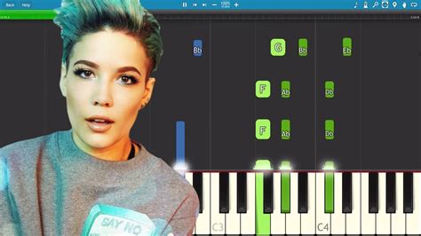 How to play Sorry on piano - Halsey - Piano Tutorial - Instrumental - YouTube