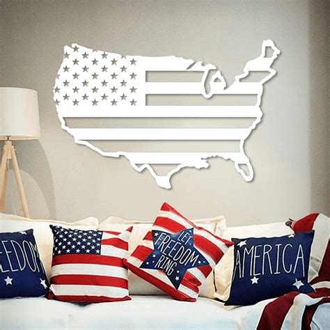 Americana Home Decor | Patriotic Metal Wall Art | Made in the USA | K&S Design Elements