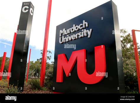 Entrance Sign to Murdoch University Campus, Perth Western Australia ...