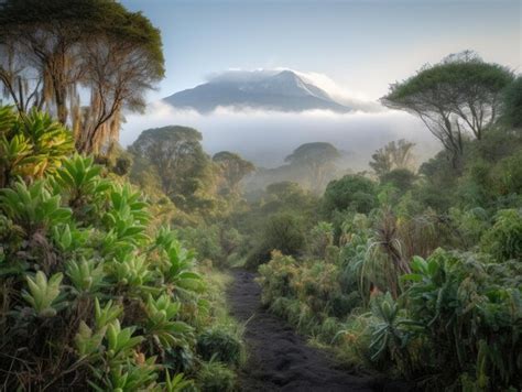 Premium Photo | Majestic mount kilimanjaro at sunrise