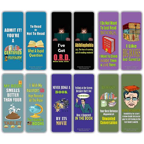 Creanoso Insanely Hilarious Literary Bookmarks ÃƒÂ¢Ã¢â€šÂ¬Ã¢â‚¬Å“ Hila