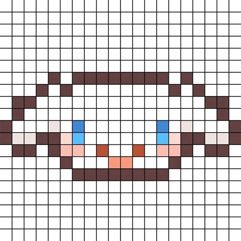 Cinnamoroll emoji sanrio pixel art (KANDI pattern) by pnoozic | Pixel art, Dibujitos sencillos ...