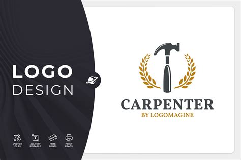 Carpenter Logo Template | Branding & Logo Templates ~ Creative Market