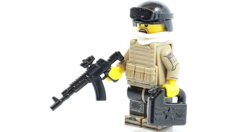 10 Minute Custom LEGO Military Minifigure! Modern Assault Soldier - YouTube