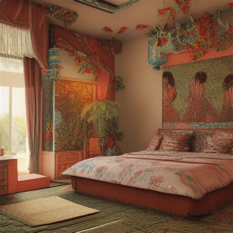 John Tenniel Japanese Bedroom Full HD Background · Creative Fabrica