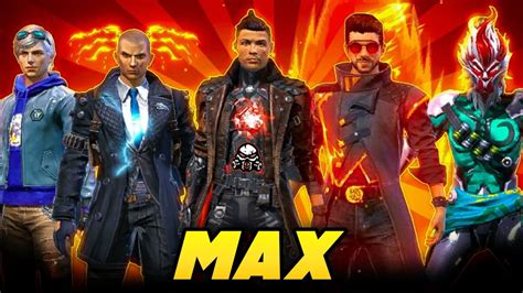 TOP 5 BEST MAX CHARACTER'S - GARENA FREE FIRE ️ - YouTube