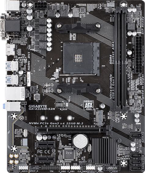 Gigabyte GA-A320M-S2H - Motherboard Specifications On MotherboardDB