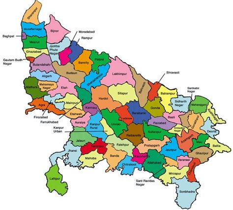 Uttar Pradesh City Map