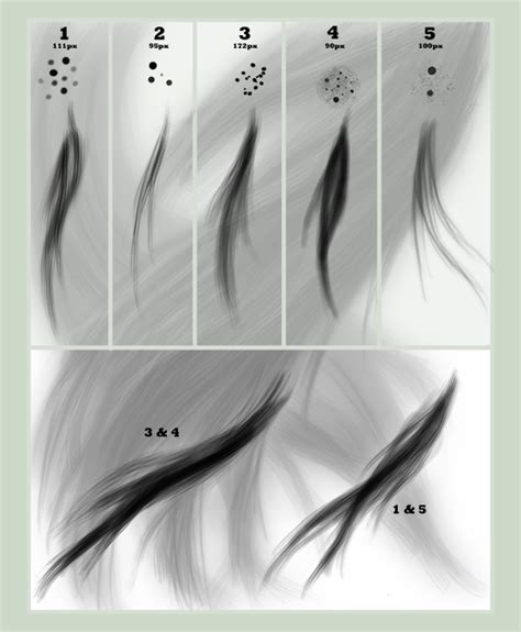 Hair Brush Set for GIMP by Cascade--Studios on DeviantArt