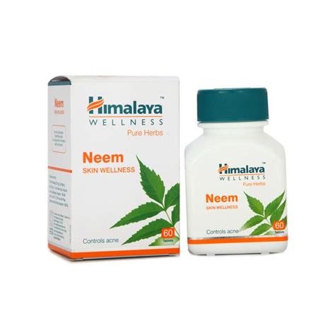 Buy Himalaya Neem Skin Wellness Tablet 60's online at best price-Herbal Supplements