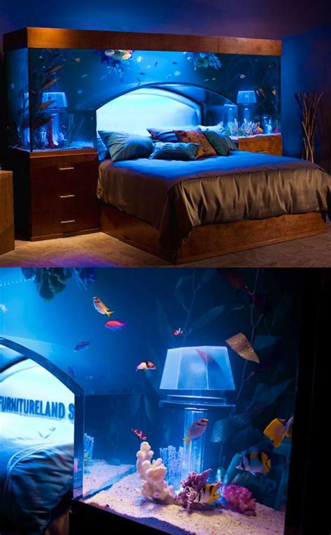 Fish Tank Aquarium Bed Might be Coolest Ever, Lets You Sleep with the ...