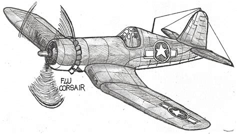 Drawing - Vought F4U Corsair by Bevertasc on DeviantArt