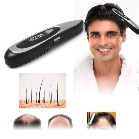 LED Electric Laser Hair Growth Comb Hair Brush Laser Hair Loss Stop Regrow Therapy Comb ...