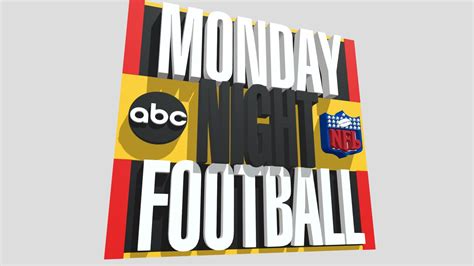 ABC Monday Night Football Logo 1997-1999 - Download Free 3D model by jjussyman15 (@jds383187 ...