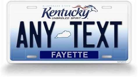 Amazon.com: SignsAndTagsOnline Kentucky Personalized License Plate ...