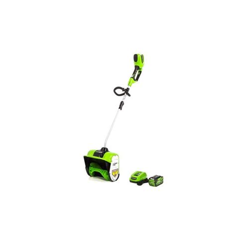 Greenworks 40-Volt 12-in Single-Stage Cordless Electric Snow Blower (1 ...