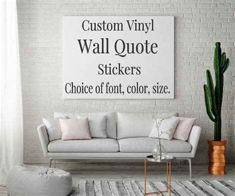 Vinyl Wall Art Custom Inspirational Wall Quote Vinyl Sticker - Etsy