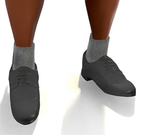 Sinespace: Black Brogue Shoes v 1.1 Male, Clothes Mod für Sinespace