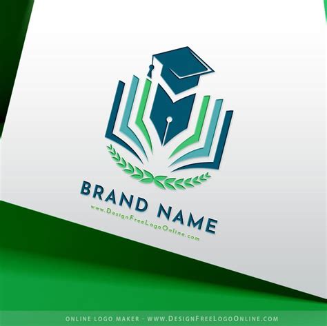 Online University Logo Design - Book Educational Logos | Education logo design, Online logo ...