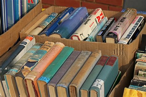 Old Books For Sale In Boxes Free Stock Photo - Public Domain Pictures