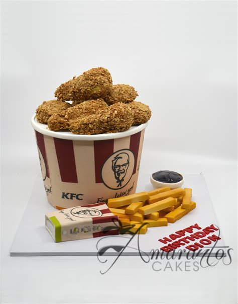 KFC Bucket Cake - NC639 - Amarantos Novelty Cakes Melbourne