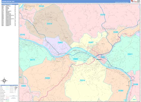 Charleston Wv Zip Code Map - Coreen Charlotta