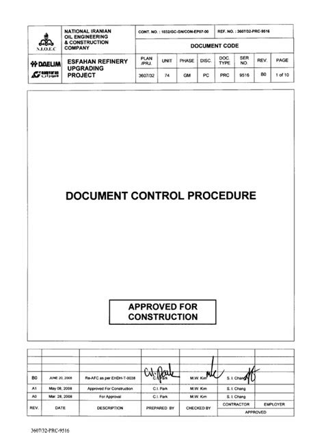 Document Control Procedure