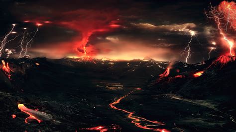 Volcanic Lightning Wallpaper (64+ images)