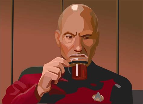 Captain Picard Vector by julesrivera on DeviantArt