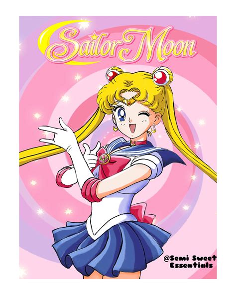 Sailor Moon Poster Printable Printable-prints-anime-sailor - Etsy