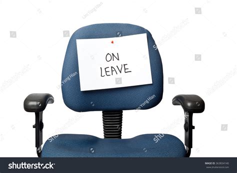 Office Chair On Leave Sign Isolated Stock Photo 363834140 | Shutterstock