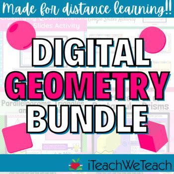 Geometry Google Slides Activity Bundle | Distance Learning | Download & Go!